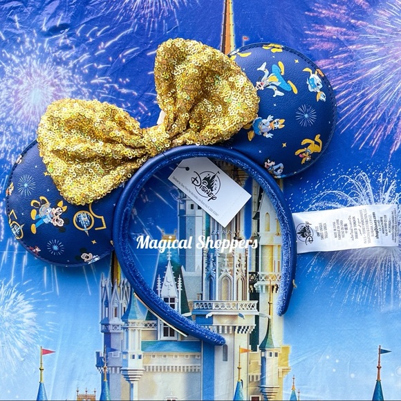 Disney Accessories - 2021 Disney Parks Loungefly Walt Disney World 50th Anniversary Ears NWT